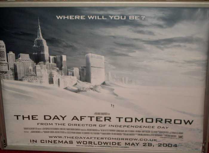 DAY AFTER TOMORROW, THE: Snowy Manhattan UK Quad Film Poster DAY AFTER TOMORROW, THE: Snowy Manhattan UK Quad Film Poster