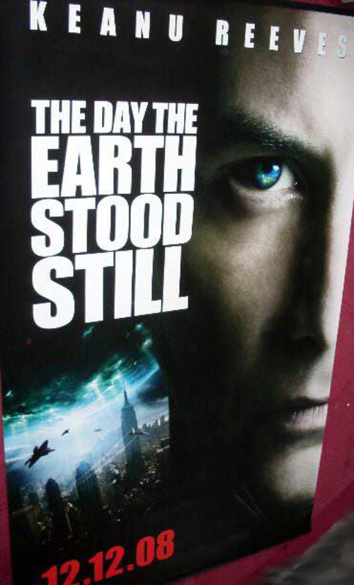 DAY THE EARTH STOOD STILL, THE: Keanu Reeves Cinema Banner DAY THE EARTH STOOD STILL, THE: Keanu Reeves Cinema Banner