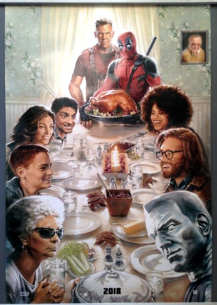 Cinema Poster: DEADPOOL 2 2018 (Thanksgiving One Sheet) Ryan Reynolds Josh Brolin