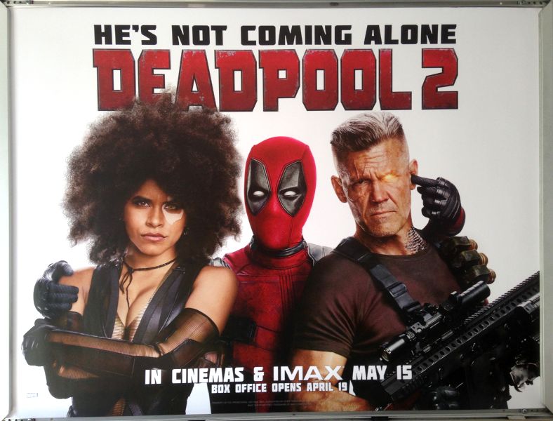 Cinema Poster: DEADPOOL 2 2018 (Trio Quad) Ryan Reynolds Josh Brolin