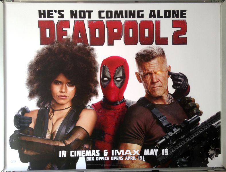 Cinema Poster: DEADPOOL 2 2018 (Trio Quad) Ryan Reynolds Josh Brolin Cinema Poster: DEADPOOL 2 2018 (Trio Quad) Ryan Reynolds Josh Brolin
