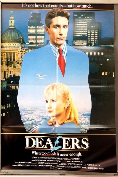Cinema Poster: DEALERS 1989 (One Sheet) Paul McGann Rebecca De Mornay
