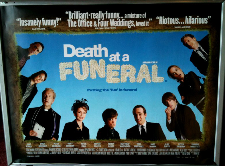 DEATH AT A FUNERAL: Main UK Quad Film Poster DEATH AT A FUNERAL: Main UK Quad Film Poster
