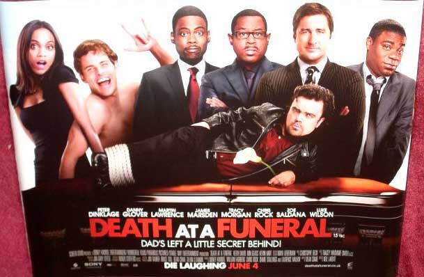 DEATH AT A FUNERAL (US REMAKE): Main UK Quad Film Poster DEATH AT A FUNERAL (US REMAKE): Main UK Quad Film Poster
