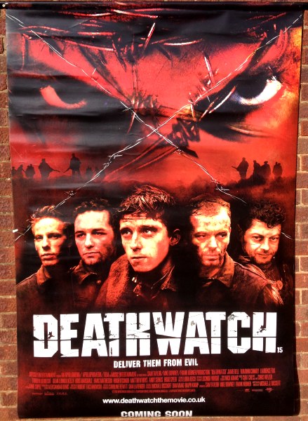 Cinema Banner: DEATHWATCH 2002 Jamie Bell Andy Serkis Hugo Speer Laurence Fox