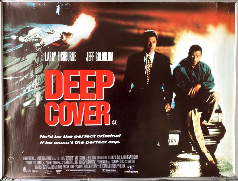 Cinema Poster: DEEP COVER 1992 (Quad) Laurence Fishburne Jeff Goldblum