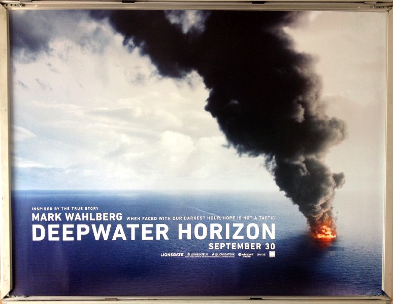 Cinema Poster: DEEPWATER HORIZON 2016 (Advance Quad) Mark Wahlberg Kurt Russell