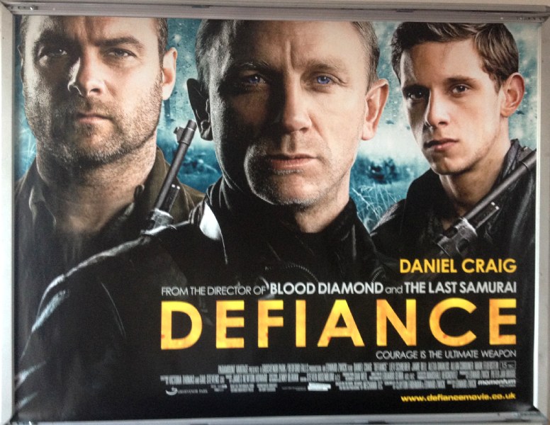 Cinema Poster: DEFIANCE 2009 (Quad) Daniel Craig Liev Schreiber Jamie Bell Cinema Poster: DEFIANCE 2009 (Quad) Daniel Craig Liev Schreiber Jamie Bell