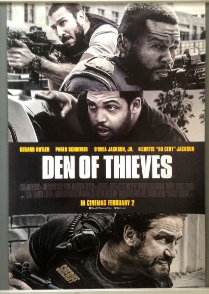 Cinema Poster: DEN OF THIEVES 2018 (One Sheet) Gerard Butler 50 Cent