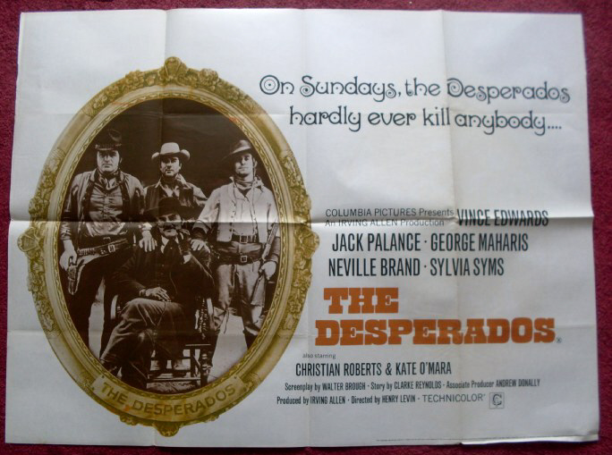 DESPERADOS, THE: UK Quad Film Poster DESPERADOS, THE: UK Quad Film Poster