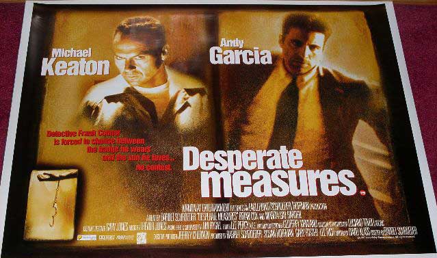 DESPERATE MEASURES: Main UK Quad Film Poster DESPERATE MEASURES: Main UK Quad Film Poster