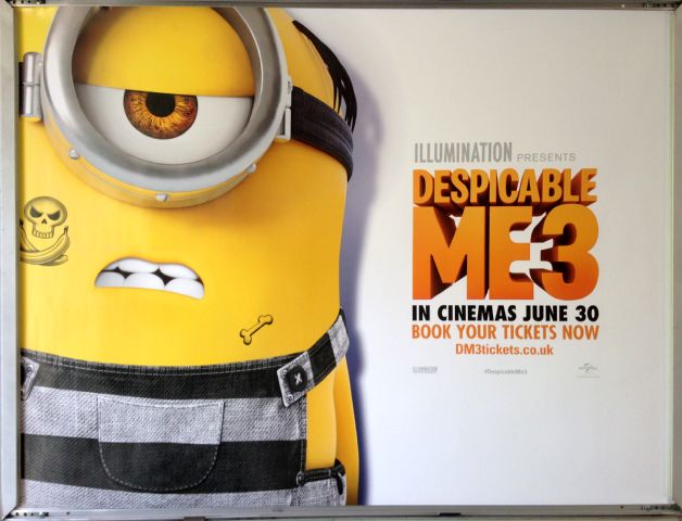 Cinema Poster: DESPICABLE ME 3 2017 (Bone Minion Quad) Steve Carell
