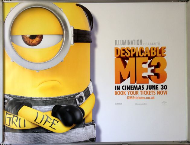 Cinema Poster: DESPICABLE ME 3 2017 (Gru Life Minion Quad) Steve Carell