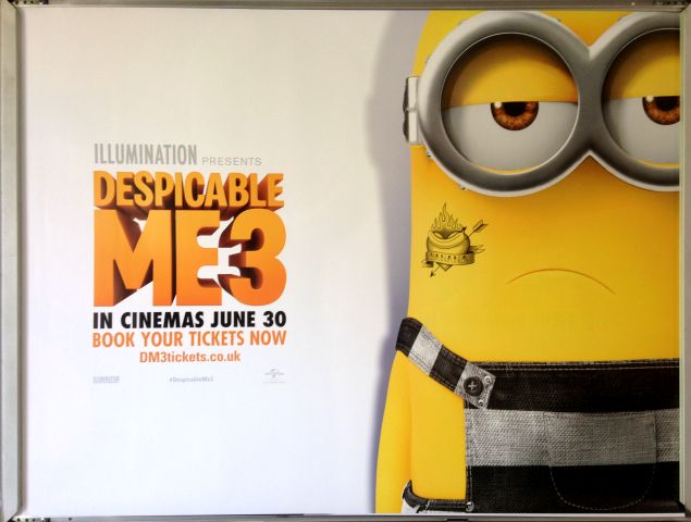Cinema Poster: DESPICABLE ME 3 2017 (Banana Heart Minion Quad) Steve Carell