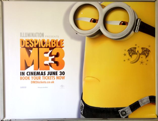 Cinema Poster: DESPICABLE ME 3 2017 (Banana Wings Minion Quad) Steve Carell