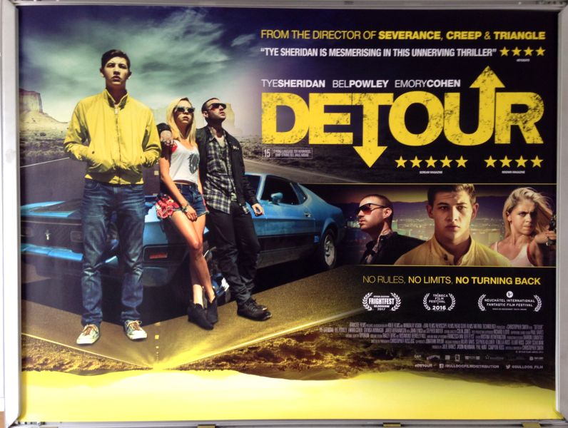 Cinema Poster: DETOUR 2017 (Quad) Tye Sheridan Stephen Moyer Bel Powley 