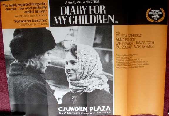 DIARY FOR MY CHILDREN: UK Quad Film Poster DIARY FOR MY CHILDREN: UK Quad Film Poster
