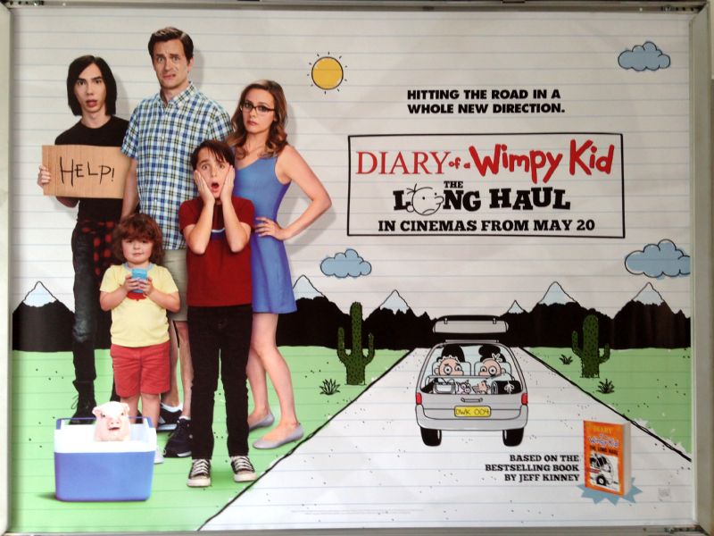 Cinema Poster: DIARY OF A WIMPY KID THE LONG HAUL 2017 (Quad) Jason Drucker