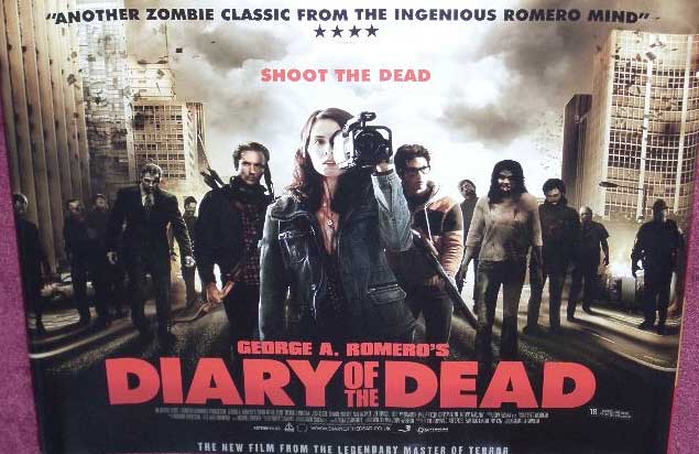DIARY OF THE DEAD: Main UK Quad Film Poster