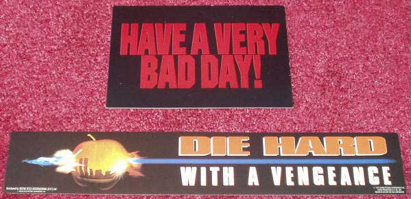 DIE HARD WITH A VENGEANCE: Sticker & Postcard