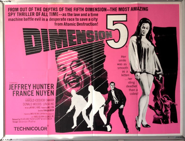 Cinema Poster: DIMENSION 5 AKA DIMENSION FOUR 1966 (Quad) Jeffrey Hunter Cinema Poster: DIMENSION 5 AKA DIMENSION FOUR 1966 (Quad) Jeffrey Hunter