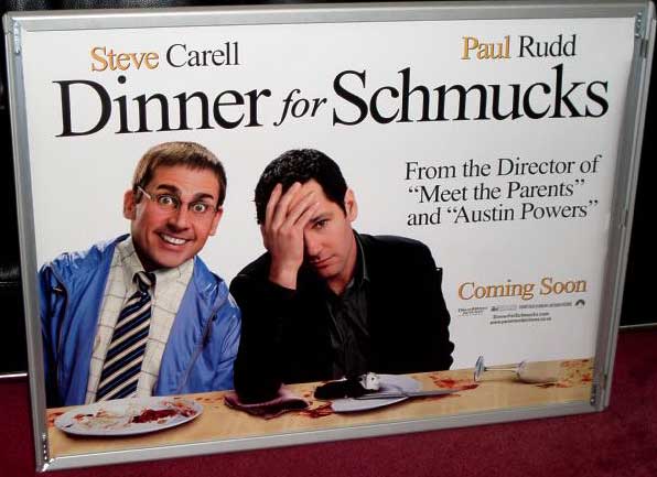 DINNER FOR SCHMUCKS: UK Quad Cinema Poster