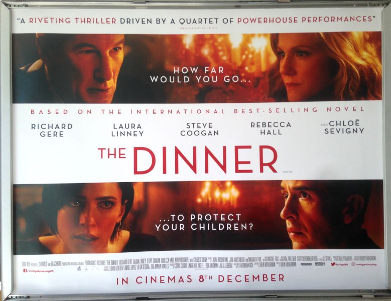 Cinema Poster: DINNER, THE 2017 (Quad) Laura Linney Steve Coogan