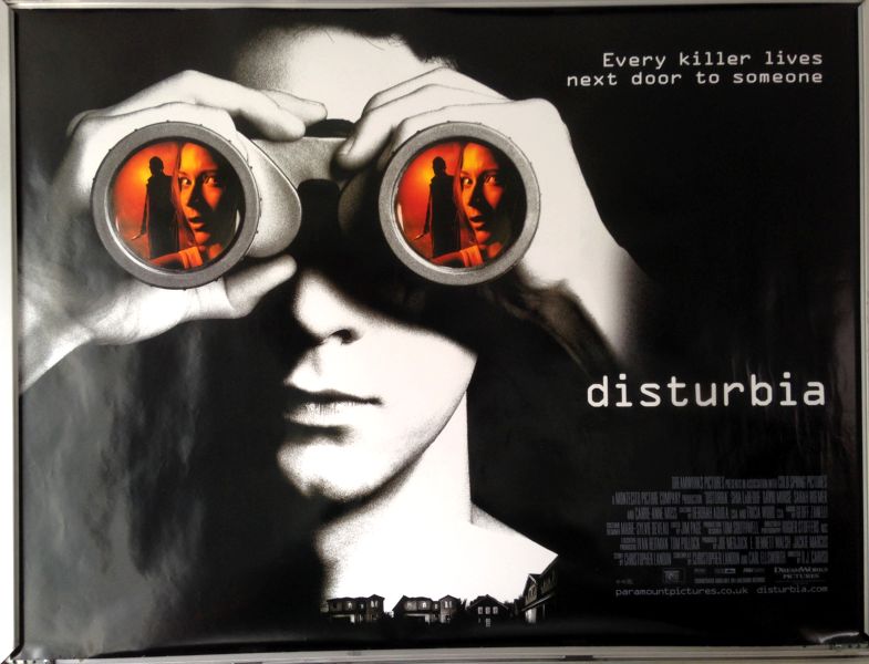 Cinema Poster: DISTURBIA 2007 (Advance Quad) Shia LaBeouf Carrie-Anne Moss Cinema Poster: DISTURBIA 2007 (Advance Quad) Shia LaBeouf Carrie-Anne Moss