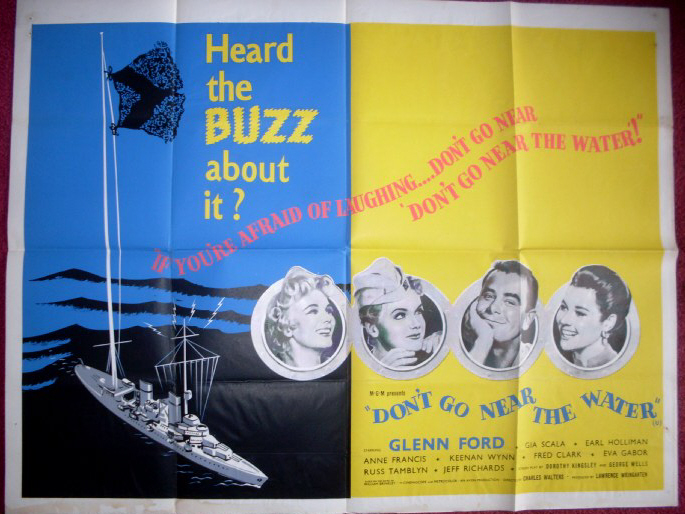 DON'T GO NEAR THE WATER: UK Quad Cinema Poster DON'T GO NEAR THE WATER: UK Quad Cinema Poster