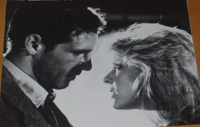 INDIANA JONES AND THE TEMPLE OF DOOM: B/W Still Close Couple