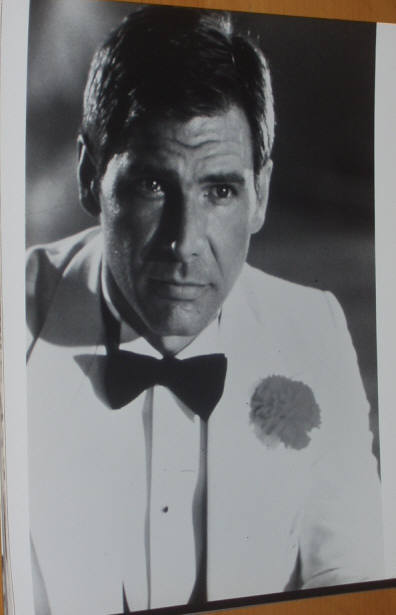 INDIANA JONES AND THE TEMPLE OF DOOM: B/W Still Indy Looking Smart & Serious INDIANA JONES AND THE TEMPLE OF DOOM: B/W Still Indy Looking Smart & Serious
