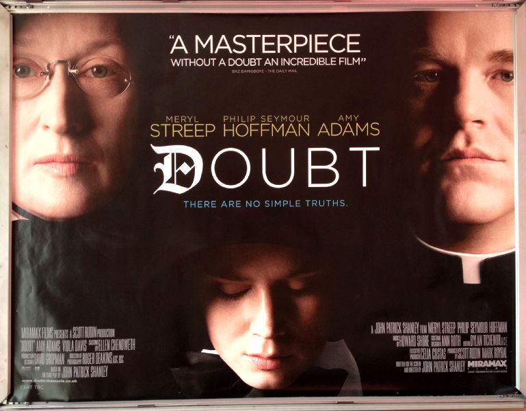 Cinema Poster: DOUBT 2009 (Quad) Meryl Streep Amy Adams Philip Seymour Hoffman