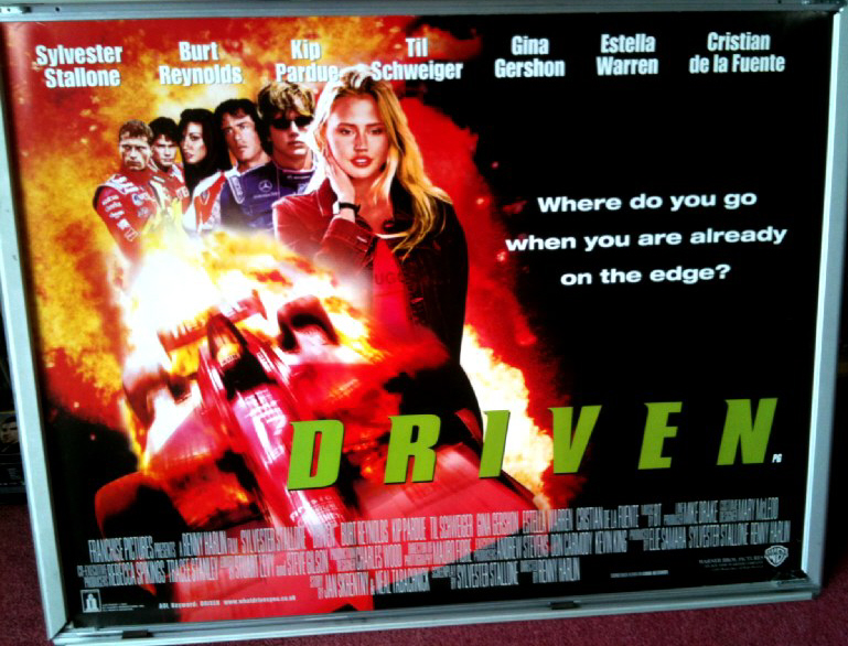 DRIVEN: Main UK Quad Film Poster