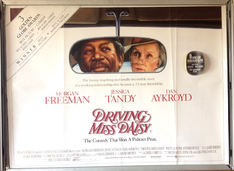 DRIVING MISS DAISY: Main UK Quad Film Poster DRIVING MISS DAISY: Main UK Quad Film Poster