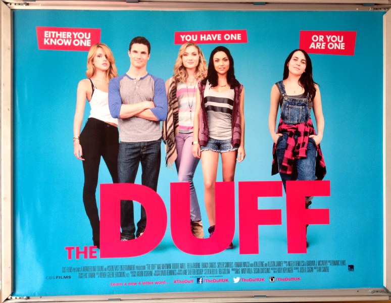 Cinema Poster: DUFF, THE 2015 (Quad) Mae Whitman Bella Thorne Robbie Amell