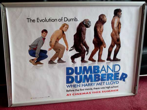 DUMB AND DUMBERER: Advance UK Quad Film Poster DUMB AND DUMBERER: Advance UK Quad Film Poster