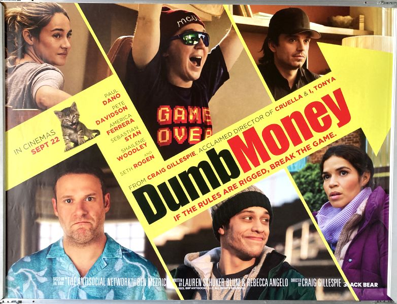 Cinema Poster: DUMB MONEY 2023 (Quad) Paul Dano Vincent D'Onofrio Seth Rogen Cinema Poster: DUMB MONEY 2023 (Quad) Paul Dano Vincent D'Onofrio Seth Rogen