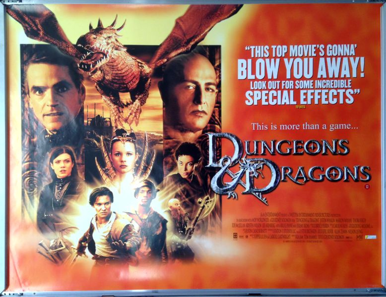 Cinema Poster: DUNGEONS & DRAGONS 2000 (Quad) Jeremy Irons Bruce Payne Cinema Poster: DUNGEONS & DRAGONS 2000 (Quad) Jeremy Irons Bruce Payne