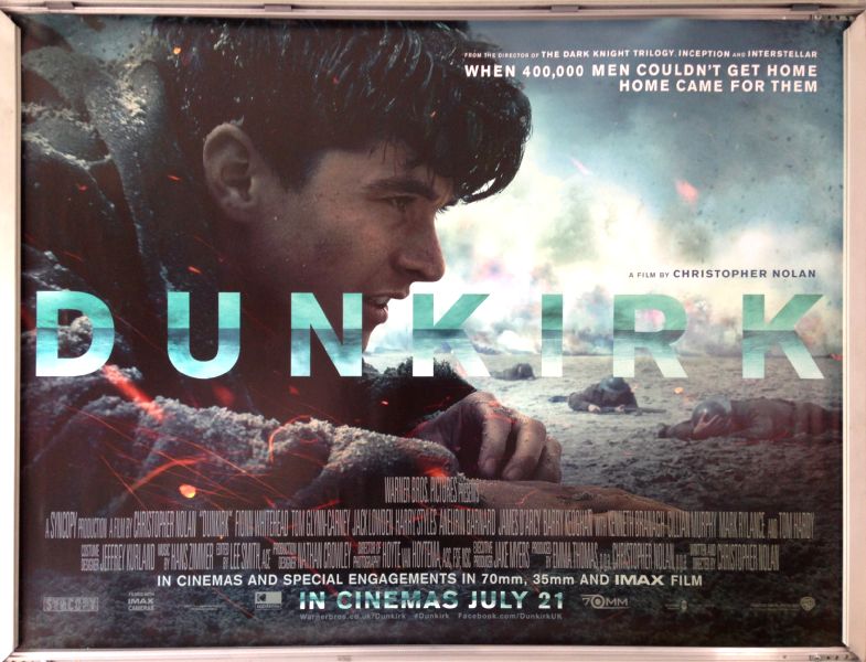 Cinema Poster: DUNKIRK 2017 (Main Quad) Mark Rylance Tom Hardy