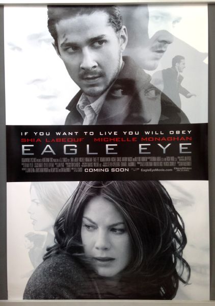Cinema Poster: EAGLE EYE 2008 (Advance One Sheet) Shia LaBeouf Rosario Dawson Cinema Poster: EAGLE EYE 2008 (Advance One Sheet) Shia LaBeouf Rosario Dawson