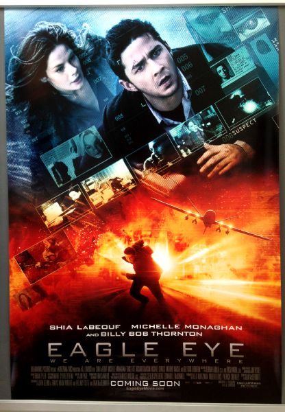 Cinema Poster: EAGLE EYE 2008 (Main One Sheet) Shia LaBeouf Billy Bob Thornton Cinema Poster: EAGLE EYE 2008 (Main One Sheet) Shia LaBeouf Billy Bob Thornton