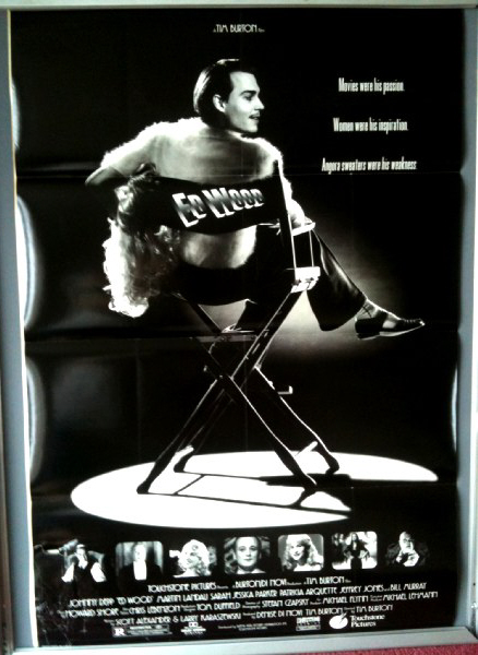 Cinema Poster: ED WOOD 1994 (US One Sheet) Tim Burton Johnny Depp Martin Landau