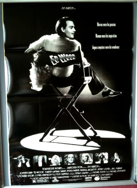 Cinema Poster: ED WOOD 1994 (US One Sheet) Tim Burton Johnny Depp Martin Landau Cinema Poster: ED WOOD 1994 (US One Sheet) Tim Burton Johnny Depp Martin Landau