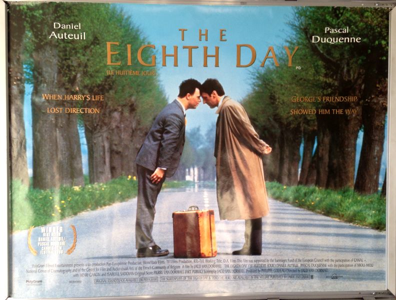 Cinema Poster: EIGHTH DAY, THE 1996 (Quad) Daniel Auteuil Miou-Miou Cinema Poster: EIGHTH DAY, THE 1996 (Quad) Daniel Auteuil Miou-Miou