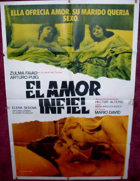 EL AMOR INFIEL: Argentinian Film Poster 