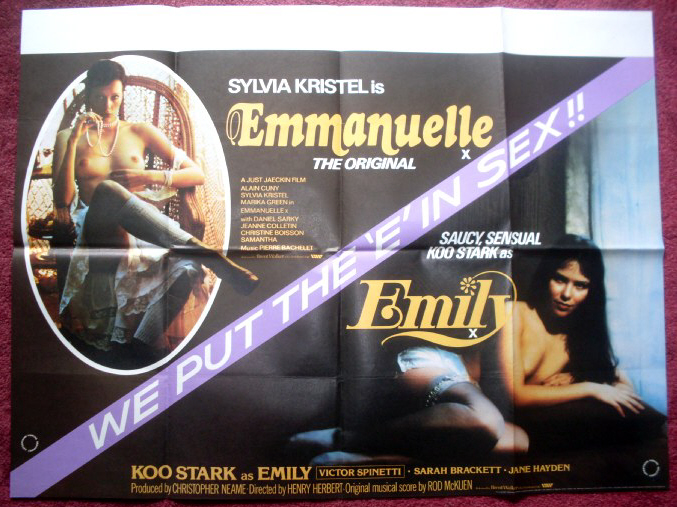 EMMANUELLE/EMILY: Double Bill UK Quad Film Poster EMMANUELLE/EMILY: Double Bill UK Quad Film Poster