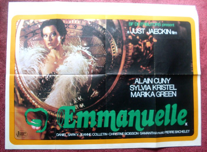 EMMANUELLE: 'Mirror' UK Quad Film Poster