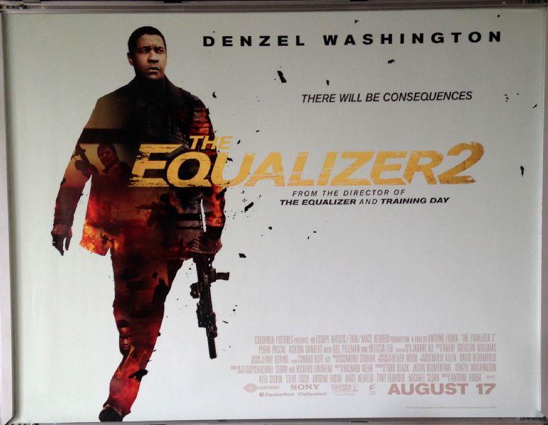 Cinema Poster: EQUALIZER 2, THE 2018 (Main Quad) Denzel Washington Pedro Pascal Cinema Poster: EQUALIZER 2, THE 2018 (Main Quad) Denzel Washington Pedro Pascal