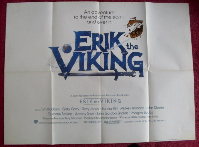 ERIK THE VIKING: Advance UK Quad Film Poster ERIK THE VIKING: Advance UK Quad Film Poster