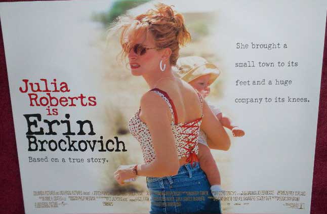 ERIN BROKOVICH: Main UK Quad Film Poster